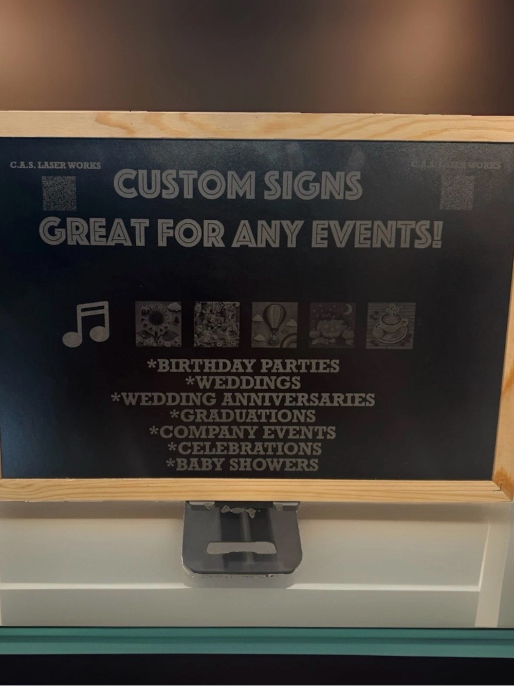 Personalized Laser Engraved Signs  Custom QR Code